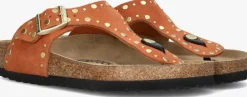 BIRKENSTOCK teenslippers gizeh rivet border oranje Clearance