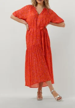 JANICE maxi jurk julian oranje Outlet