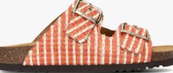 SCHOLL slippers noelle raffia oranje New