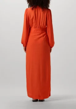 SECOND FEMALE maxi jurk emuanuelle slim dress oranje Best
