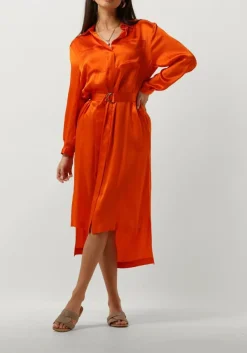 SEMICOUTURE midi jurk fillipa dress oranje Sale