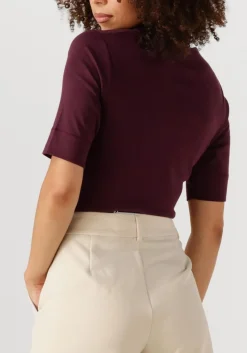 CO'COUTURE e top granny embroidery paars