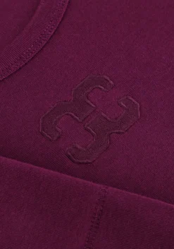 CO'COUTURE e top granny embroidery tee paars Outlet