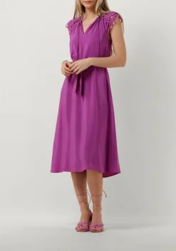 SUNCOO e midi jurk celest paars Discount