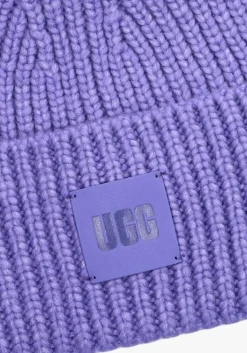 UGG e muts chunky rib beanie paars Online