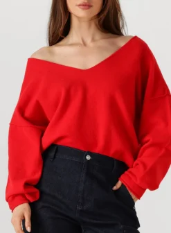 PENN & INK jumper w25b344 rood Online