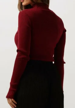 AAIKO rode tops & t-shirts vida ruffle vis 301 sweaters rood Best