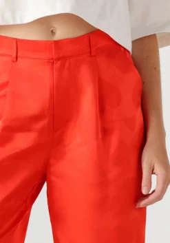 ALIX THE LABEL rode pantalon ladies woven hearts pants rood Sale