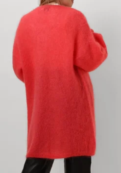 AMERICAN DREAMS rode vest lee midi cardigan rood