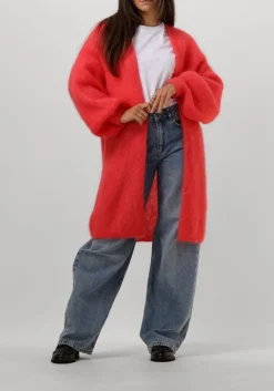 AMERICAN DREAMS rode vest lee midi cardigan rood