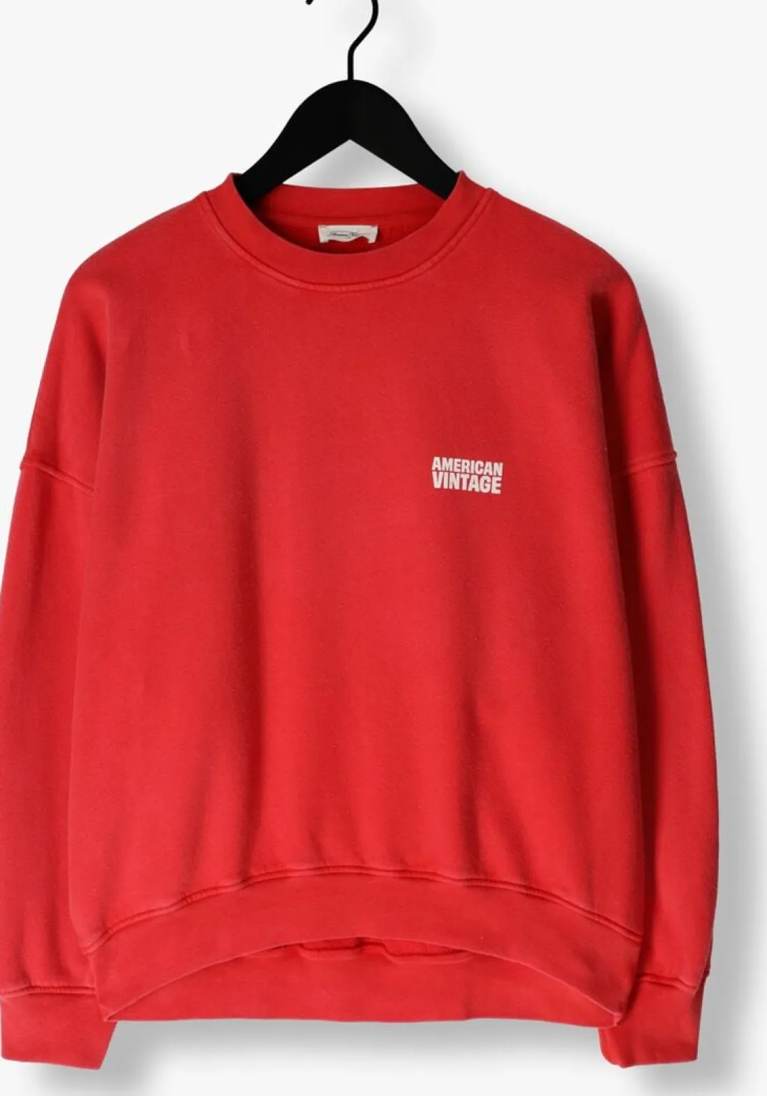 AMERICAN VINTAGE rode trui plizzy rood Clearance