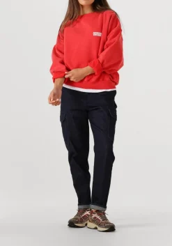 AMERICAN VINTAGE rode trui plizzy rood Clearance