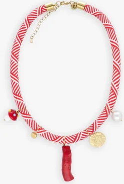 BONNIE STUDIOS rode kettingen bill pendant necklace rood Hot