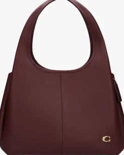 COACH rode schoudertas lana rood Discount