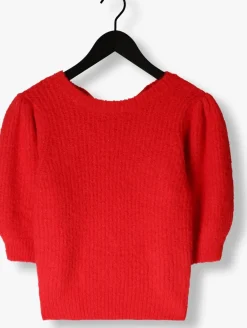 CO'COUTURE rode trui coralie bow rib knit rood Discount