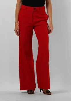 CO'COUTURE rode wijde broek vola long wide pant rood Discount