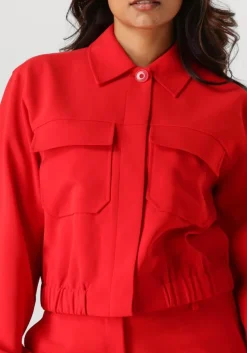 DANTE6 rode jack linx patch pockets jacket rood Discount