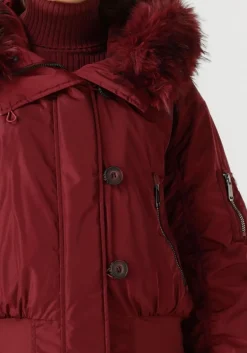 GOLDBERGH rode gewatteerde jas jeanne ski jacket faux border rood Outlet
