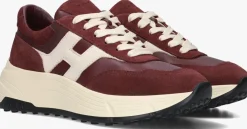 HOGAN rode lage sneakers h669 allacciato h rood Discount