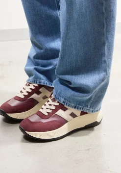 HOGAN rode lage sneakers h669 allacciato h rood Discount