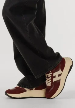 HOGAN rode lage sneakers h669 allacciato h rood Discount