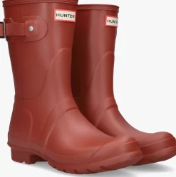 HUNTER rode regenlaarzen womens original short rood New
