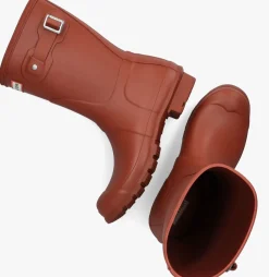 HUNTER rode regenlaarzen womens original short rood New