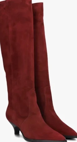 LINA LOCCHI rode hoge laarzen av 256 rood Discount