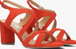 NOTRE-V rode sandalen met hak 22552 rood Clearance