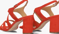 NOTRE-V rode sandalen met hak 22552 rood Clearance