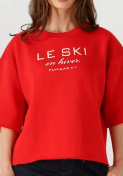PENN & INK rode t-shirt sweater w25f1702 rood Online