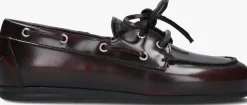 POSA rode mocassins boat loafer brushed rood Discount