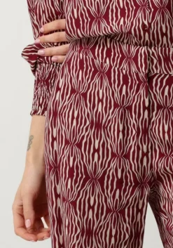 SPOOQ THE LABEL rode wijde broek celia pants rood Clearance