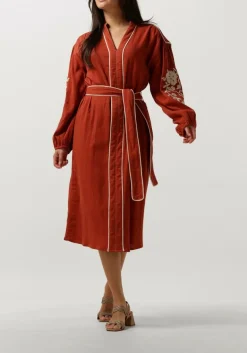 STELLA FOREST rode midi jurk e24ro012 rood