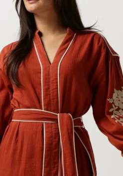 STELLA FOREST rode midi jurk e24ro012 rood