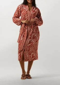 STELLA FOREST rode midi jurk e24ro053 rood Hot