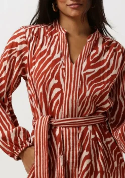 STELLA FOREST rode midi jurk e24ro053 rood Hot