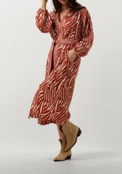 STELLA FOREST rode midi jurk e24ro053 rood Hot