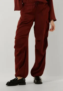 SUMMUM rode cargobroeken trousers fluid rood Hot