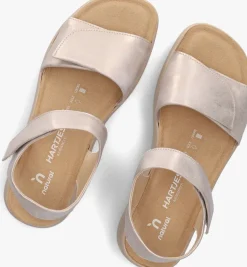 HARTJES roségouden platte sandalen woogie rosegoud Online