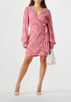 AAIKO mini jurk eloise chiffon flower pes 509 roze Online