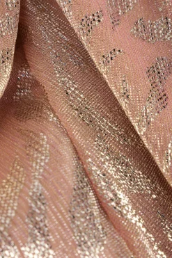 ACCESS maxi jurk shimmery one-shoulder animal print roze New