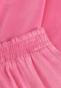 ALIX THE LABEL pantalon ladies woven shine wide leg pants roze