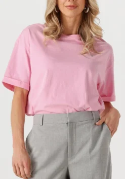 ALIX THE LABEL t-shirt ladies knitted adventure t-shirt roze Outlet