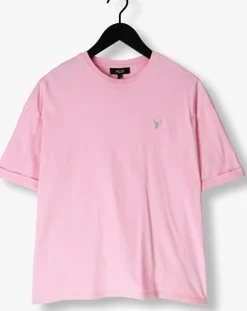 ALIX THE LABEL t-shirt ladies knitted adventure t-shirt roze Outlet