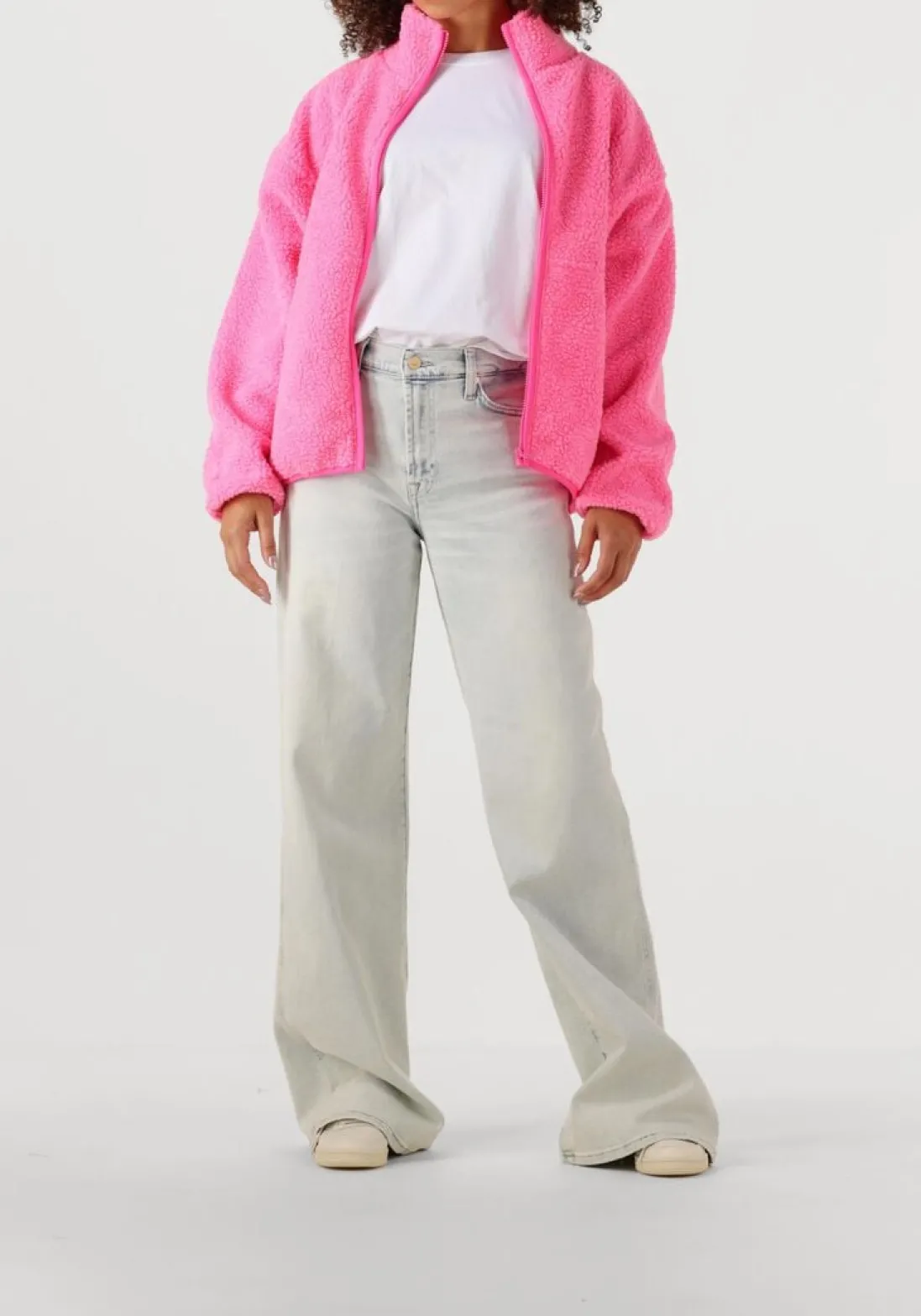 AMERICAN VINTAGE faux fur jas hoktown woman roze