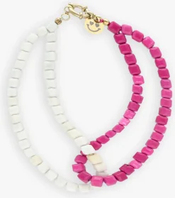 BONNIE STUDIOS armbanden double pink bracelet roze Outlet