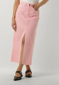 CO'COUTURE midirok vika dye slit skirt roze