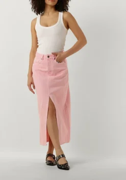 CO'COUTURE midirok vika dye slit skirt roze