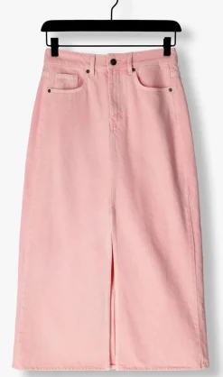 CO'COUTURE midirok vika dye slit skirt roze